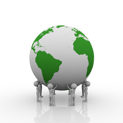business earth teamwork