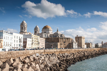 Waterfront and Cathedral of Cadiz © gert hochmuth