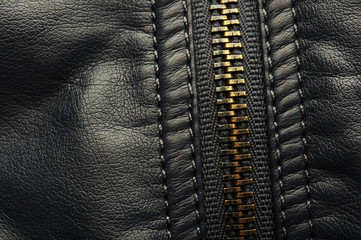 closeup of zipper