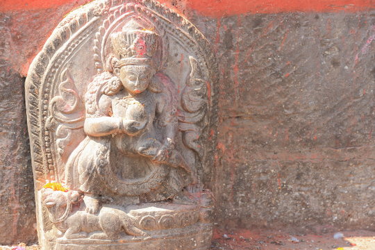 Small stone relief in Patan.