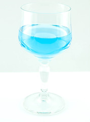 Blue drinks Isolated On White background
