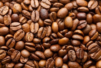 Coffee beans background