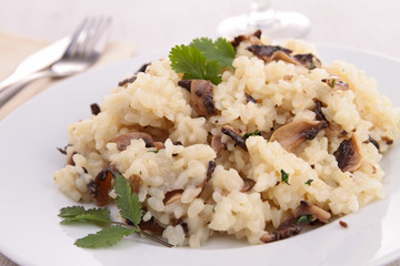 mushroom risotto