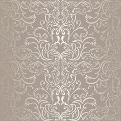 Silver seamless pattern.