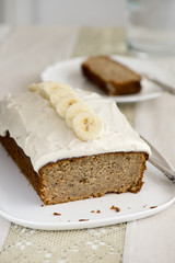 Banana bread  with frosting