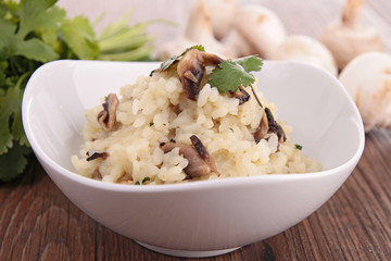 mushroom risotto