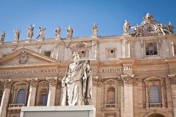 Obraz premium Basilica di San Pietro, Vatican City, Rome, Italy