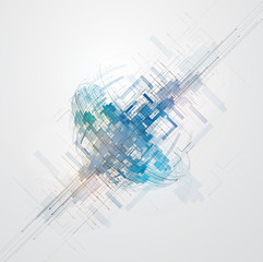 abstract space computer cyber high technology business backgroun