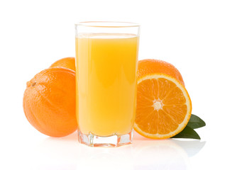 orange juice in glass