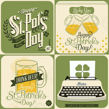st. Patrick's day card collection