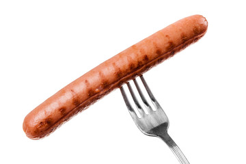Sausage on a fork - 49694274