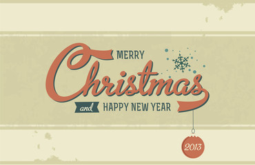 Vintage Christmas Card.