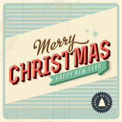 Vintage vector Christmas card
