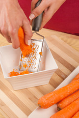 Grating carrots