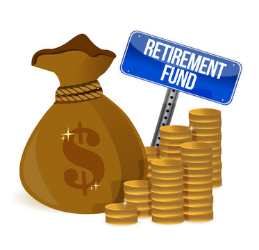 retirement fund money bag