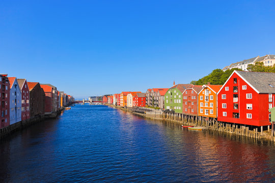 Cityscape Of Trondheim, Norway