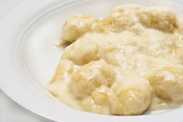 gnocchi with four cheese sauce