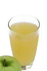Fototapeta na wymiar Fresh Green Apple Juice