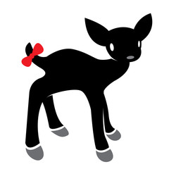 Vector illustration of deer symbol - tattoo