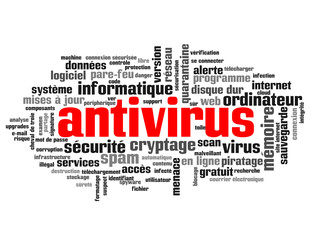 Nuage de Tags ANTIVIRUS (informatique ordinateur sécurité virus)