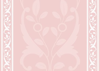 wedding template design, paisley floral pattern , India