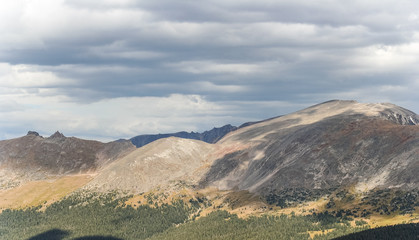 View from the summit in Rocky Mountains National Park
