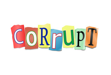 Corruption concept.