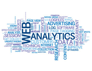 WEB ANALYTICS Tag Cloud (internet data advertising marketing)