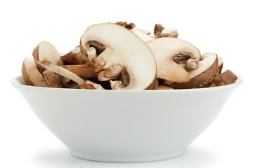 Braune Champignons