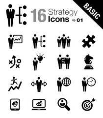 Basic -  Business strategy and management icons