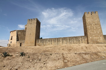 Naklejka premium Walls,Artajona,Navarre,Spain