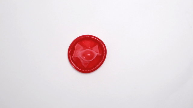 Red condom