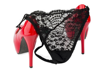 High Heels und ein Slip