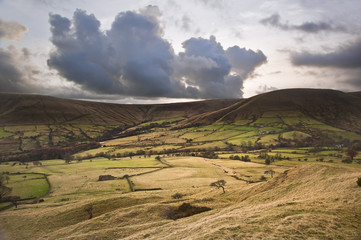 Obraz premium Kinder Low and Brown Knoll in Peak District National Park