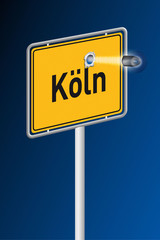 Ortsschild Kugel Köln