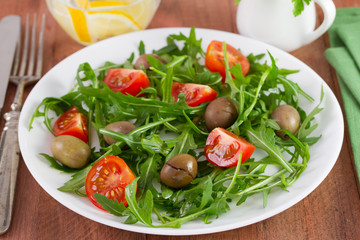 salad with vegetables and olive