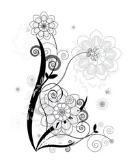 Floral design vector