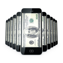 Mobile phone dollas.