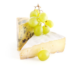Blue cheese and camembert