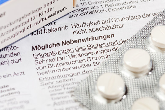 Packungsbeilage eines Medikaments