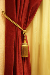 red curtain