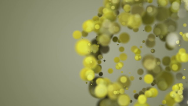 wonderful video animation with moving bubbles &ndash; loop HD