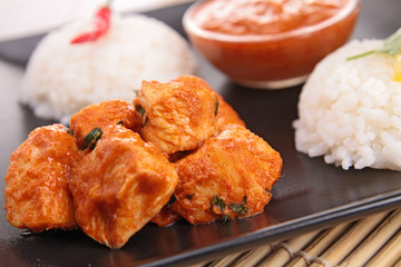 meat cooked with curry