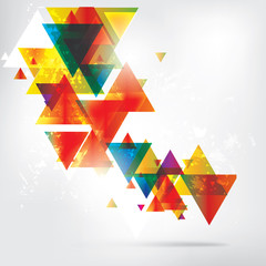 Abstract modern banner with colored background