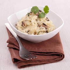 mushroom risotto