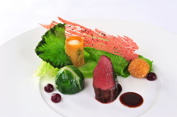 Glacierter Rehrücken - Haut Cuisine