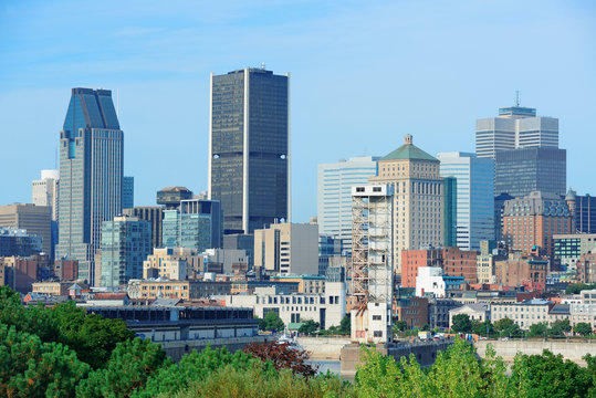 Montreal city skyline