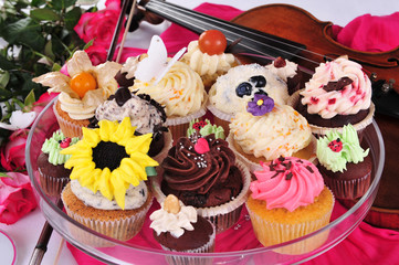 Set of cupcake