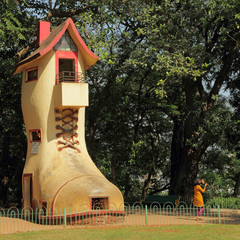 The giant Shoe House for children in Hanging Gardens