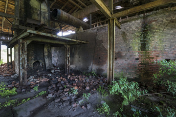 Fototapeta na wymiar Stare, opuszczone cegielnia w Polsce, Pomorze area